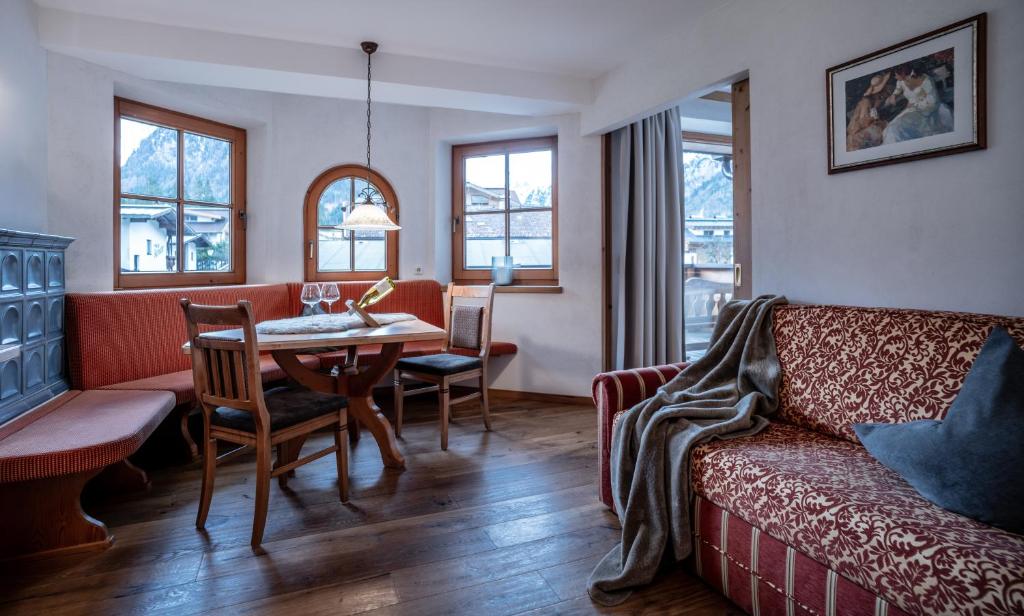 Posezení v ubytování Sonnenhof Appartements
