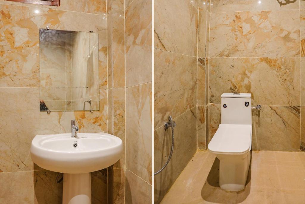 Koupelna v ubytování FabHotel JP Villa