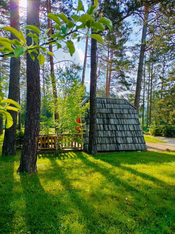 Zahrada ubytování Glamping Lake Bloke