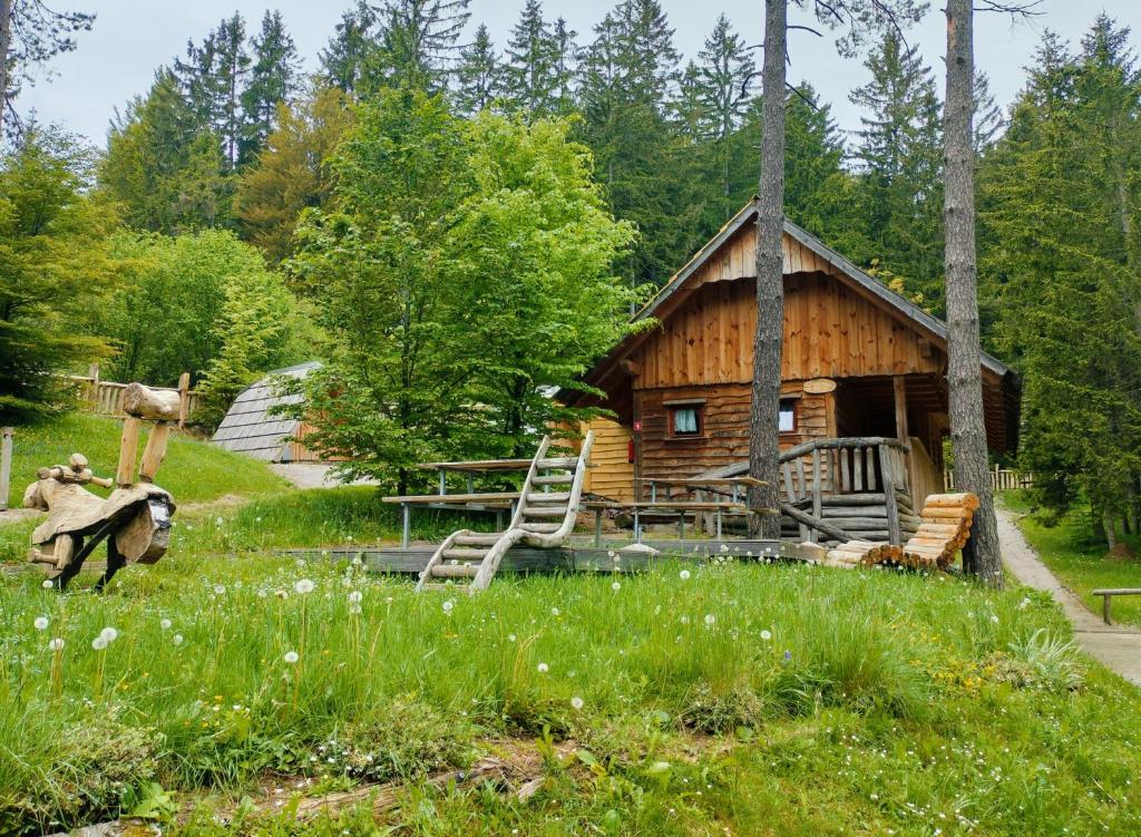 Zahrada ubytování Glamping Lake Bloke