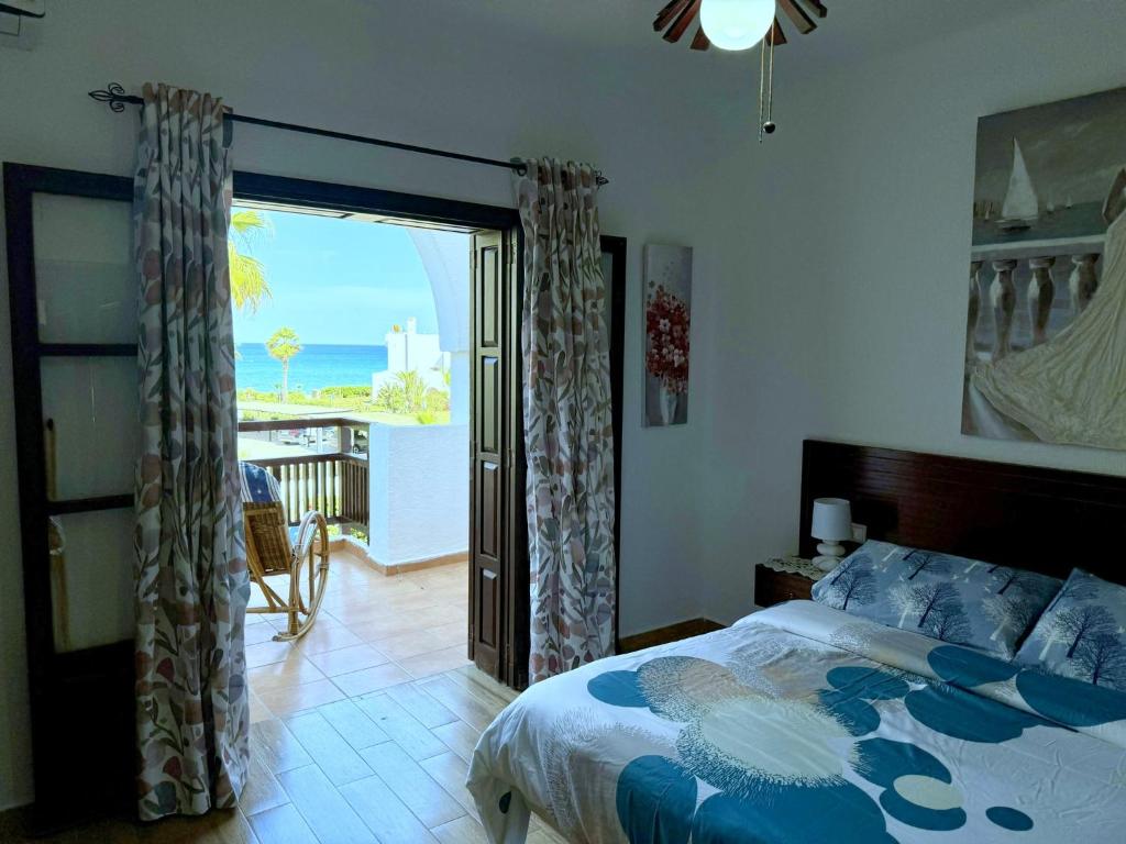 Postel nebo postele na pokoji v ubytování Excelent Chalet Triplex in Kasr Rimal-Kabila Tetouan