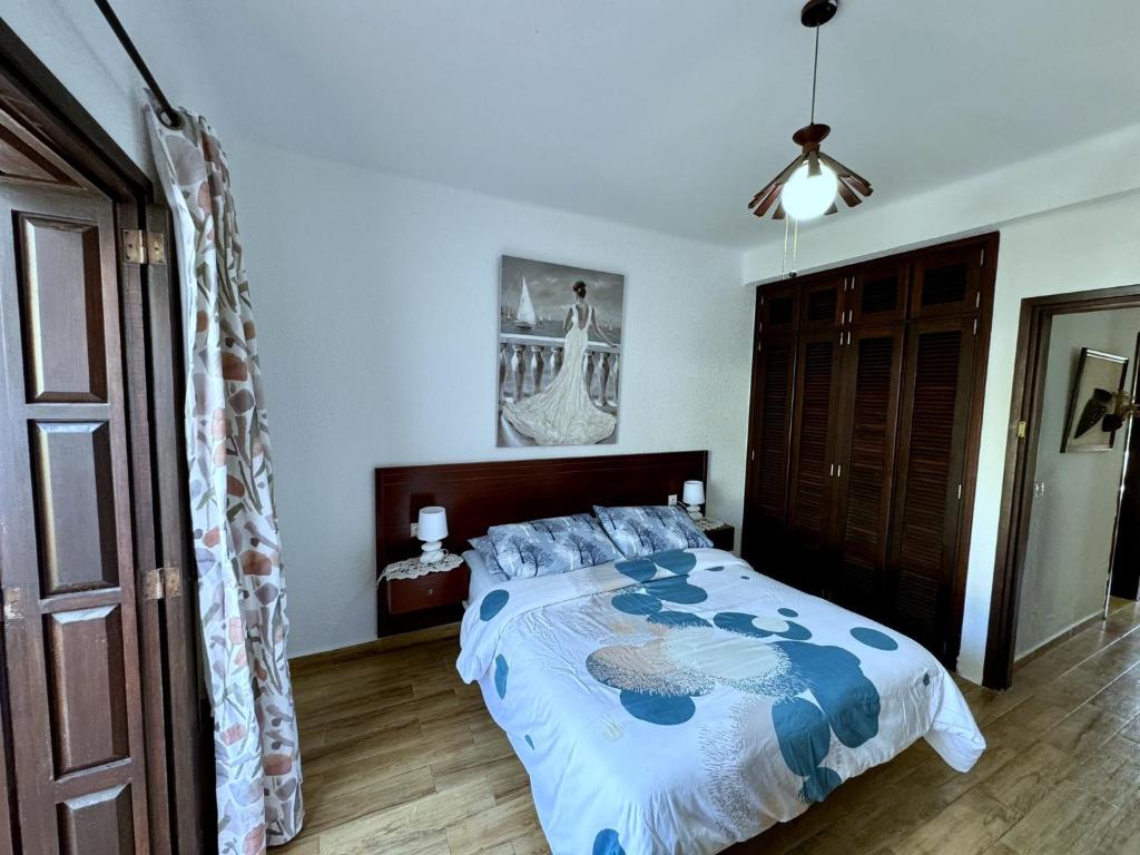 Postel nebo postele na pokoji v ubytování Excelent Chalet Triplex in Kasr Rimal-Kabila Tetouan