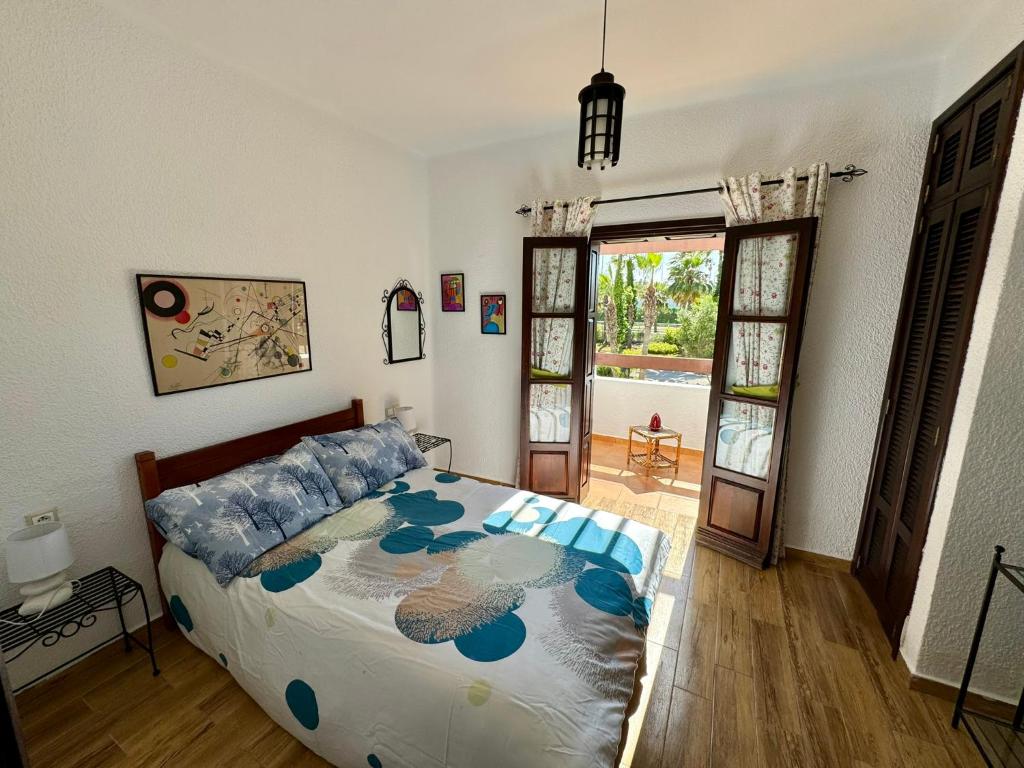 Postel nebo postele na pokoji v ubytování Excelent Chalet Triplex in Kasr Rimal-Kabila Tetouan