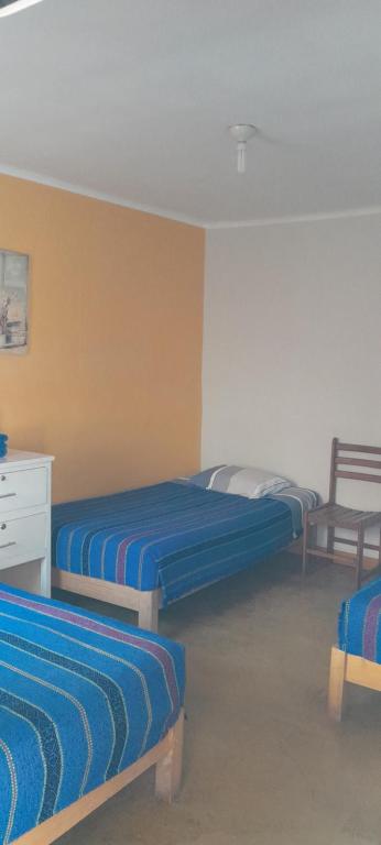Postel nebo postele na pokoji v ubytování Brabant Hostal