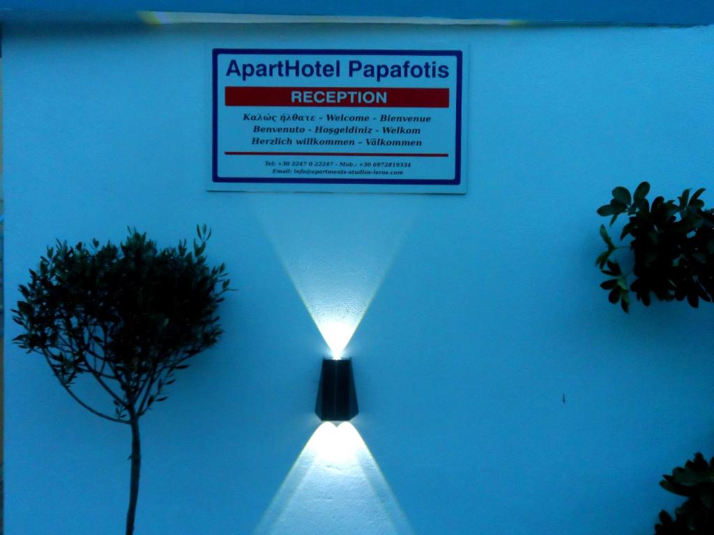 Certifikát, hodnocení, plakát nebo jiný dokument vystavený v ubytování Papafotis Apartments & Suites