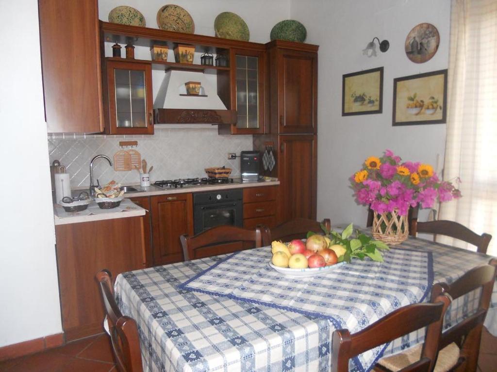 Η κουζίνα ή μικρή κουζίνα στο Agriturismo Parco degli Ulivi