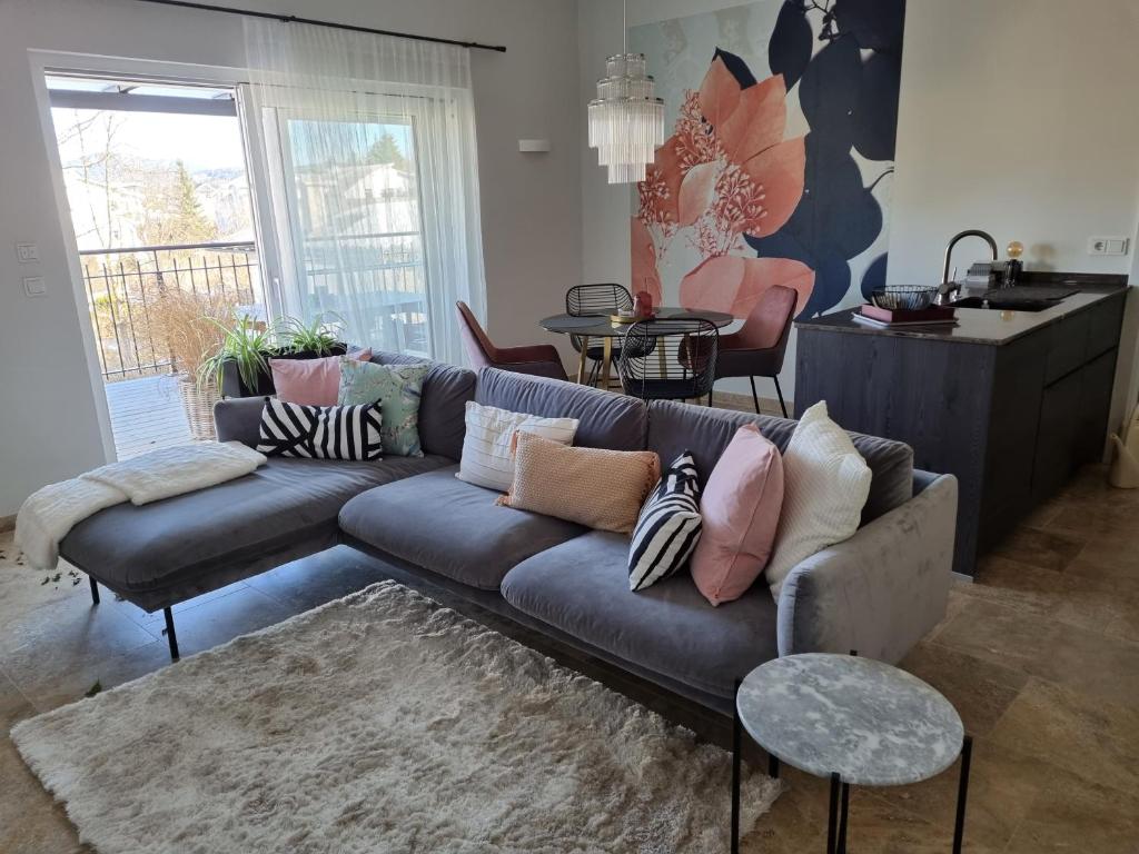 Posezení v ubytování Ferienwohnung Binder Hubertusstraße