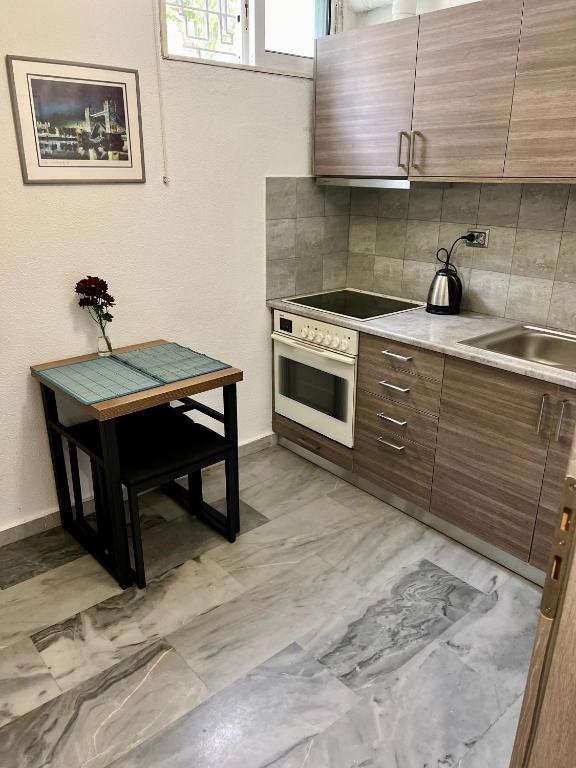 Kuchyňa alebo kuchynka v ubytovaní New apartment at Athenian Riviera