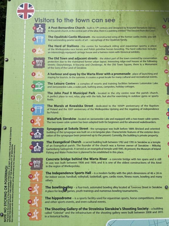 Certifikát, hodnocení, plakát nebo jiný dokument vystavený v ubytování Domek letniskowy Sieraków