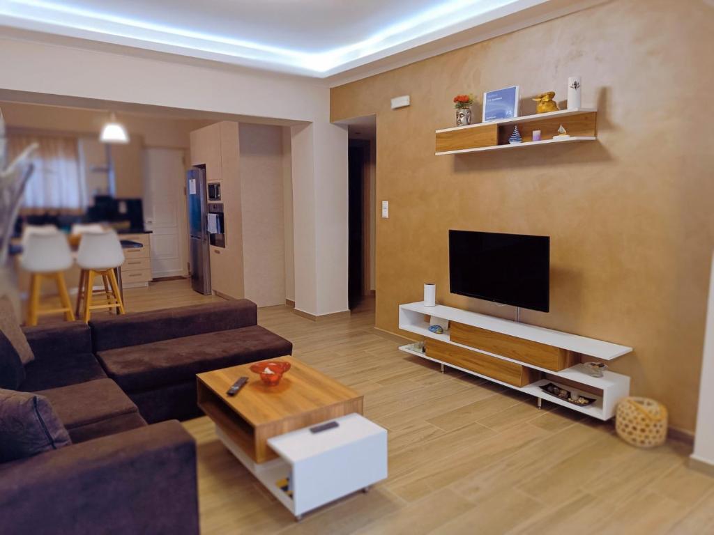 TV a/nebo společenská místnost v ubytování G.S. Apartment