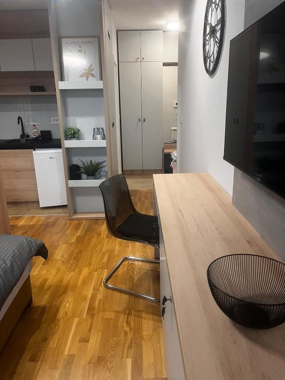 Kuchyň nebo kuchyňský kout v ubytování Studio Vera