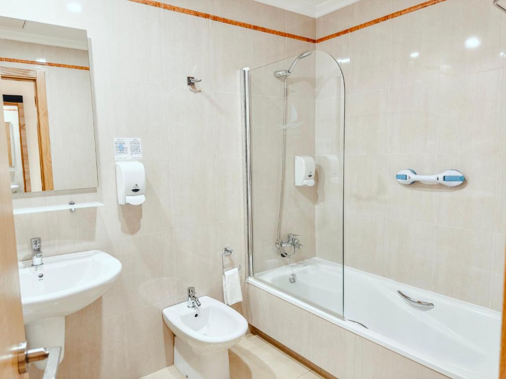 Koupelna v ubytování Hotel Mardevela