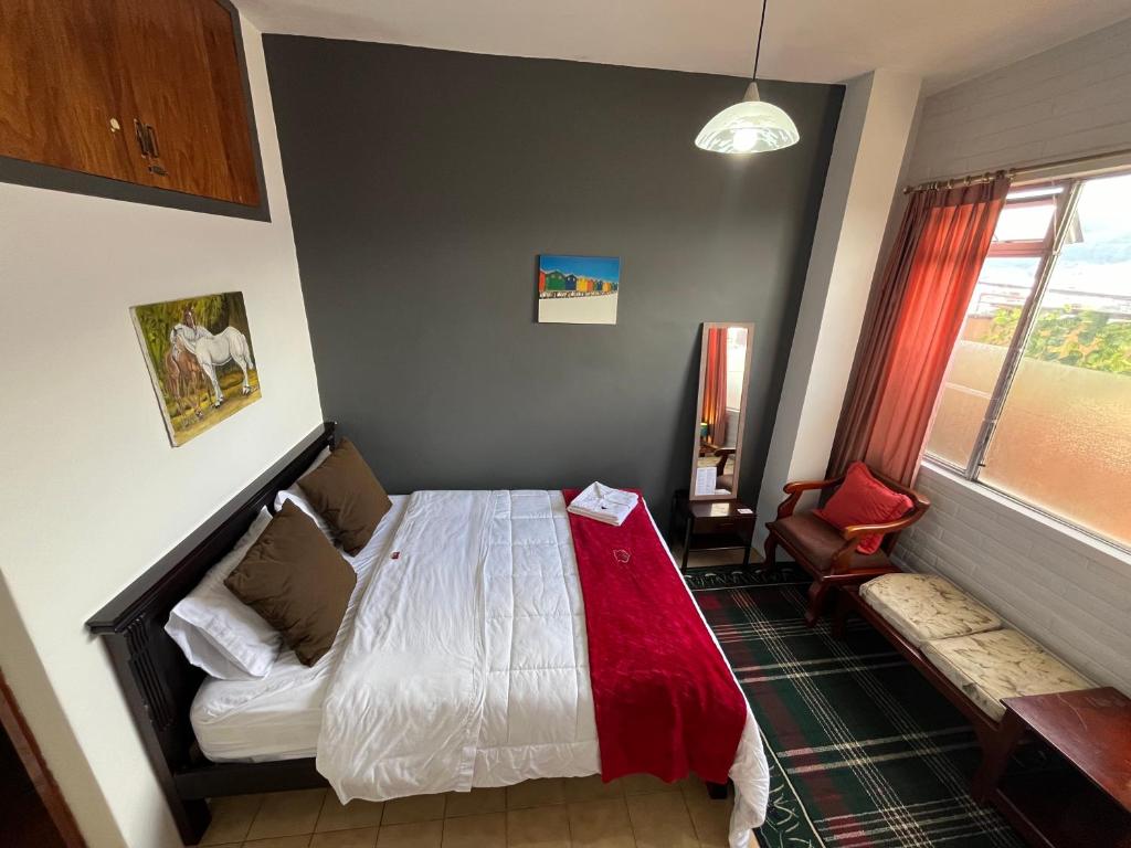 Postel nebo postele na pokoji v ubytování St. Gallen Haus