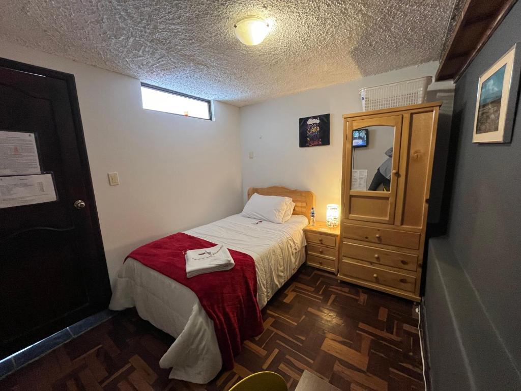 Postel nebo postele na pokoji v ubytování St. Gallen Haus
