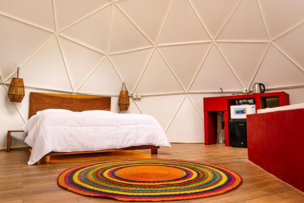Postel nebo postele na pokoji v ubytování Glamping-Zingo
