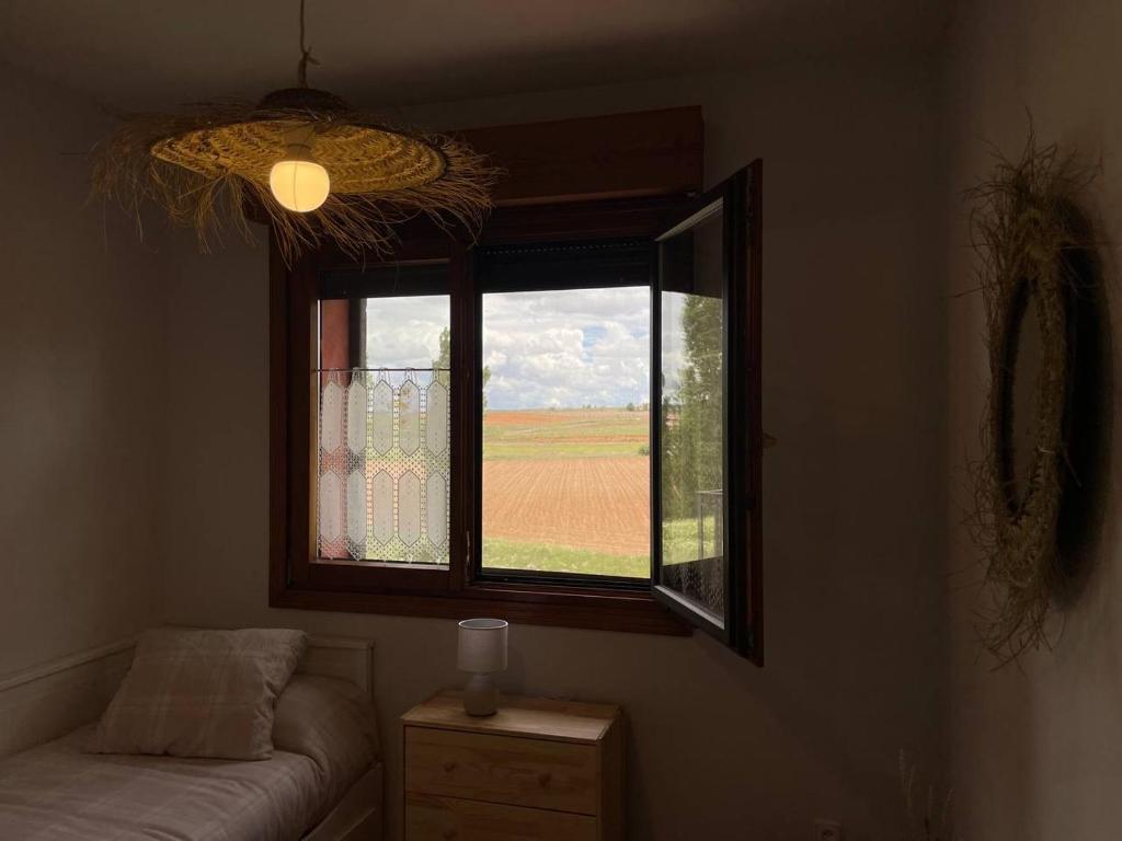 Cama o camas de una habitación en Casa La Divisa