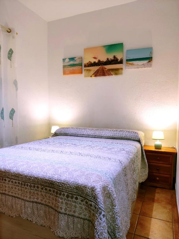 Posteľ alebo postele v izbe v ubytovaní Can Trafalgar - Casita en pueblo marinero