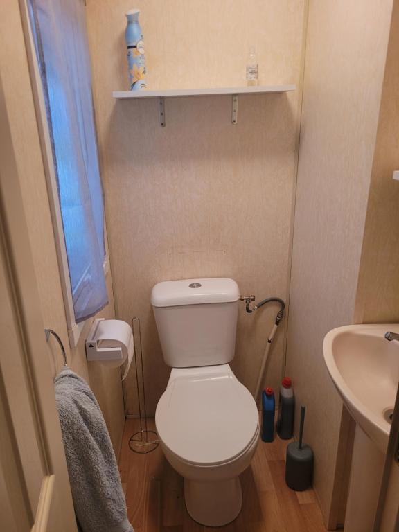 Koupelna v ubytování Charmant mobil-home à 200 m des plages