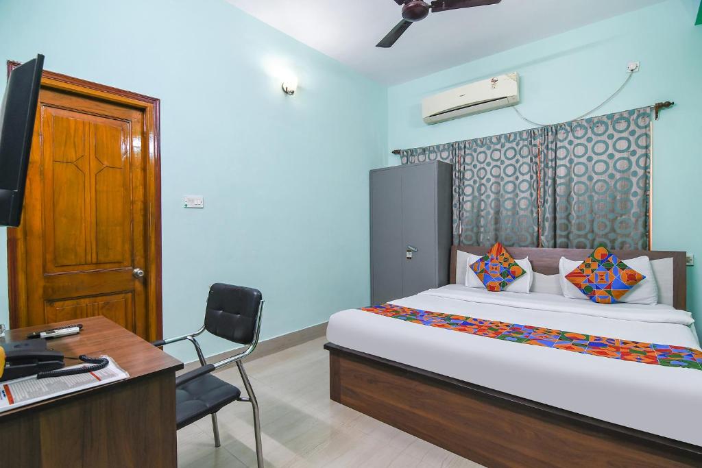 Postel nebo postele na pokoji v ubytování FabHotel Vicky