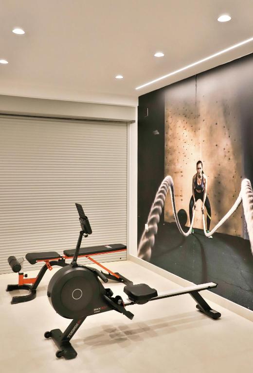 Fitness centrum a/nebo fitness zařízení v ubytování OLIVIA'S Villas