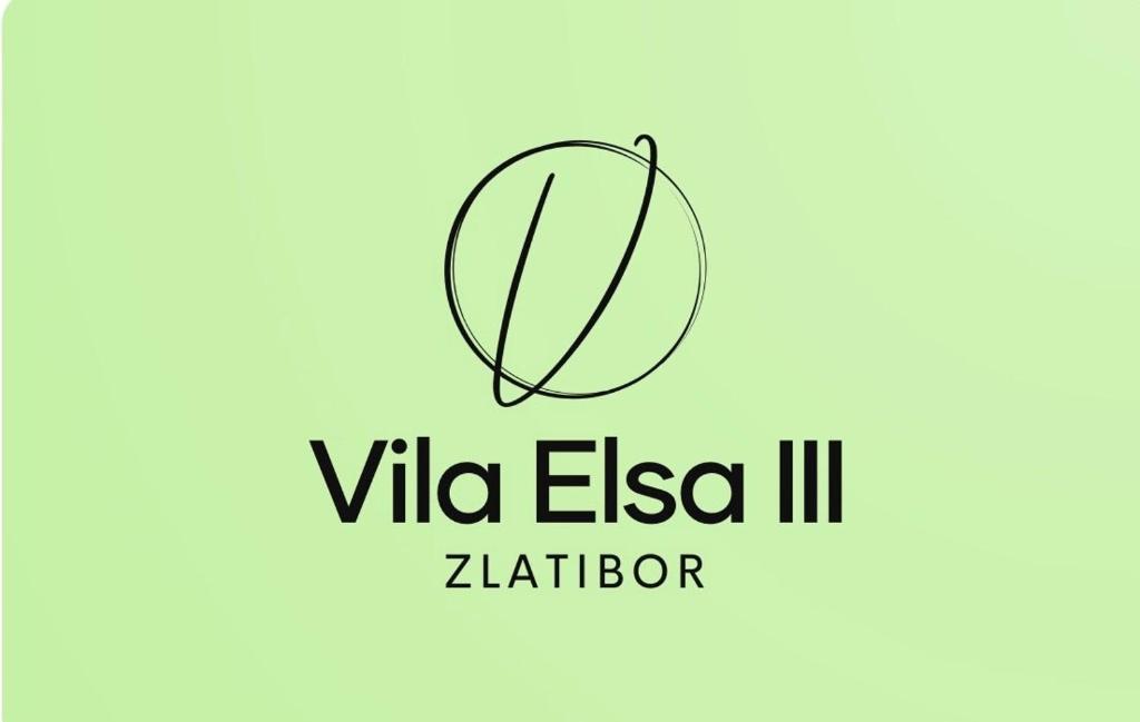 a green circle with the text vida esa il zillihalber at Apartman 21 Vila Elsa III Zlatibor in Zlatibor