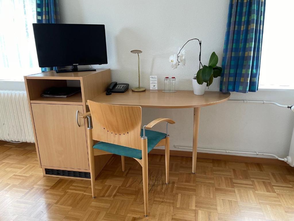 TV a/nebo společenská místnost v ubytování Zentrum Elisabeth - convalescent hotel, Kurhotel