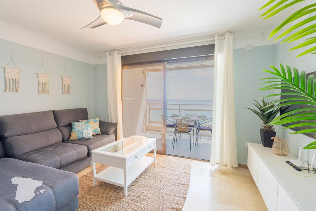 Posezení v ubytování CostaBlancaDreams Pelícano Frentemar in Calpe