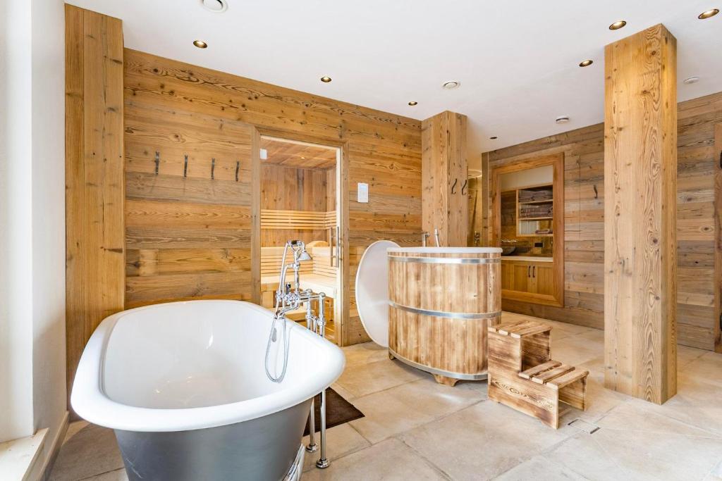 Koupelna v ubytování Alpenchalet Prinsengut
