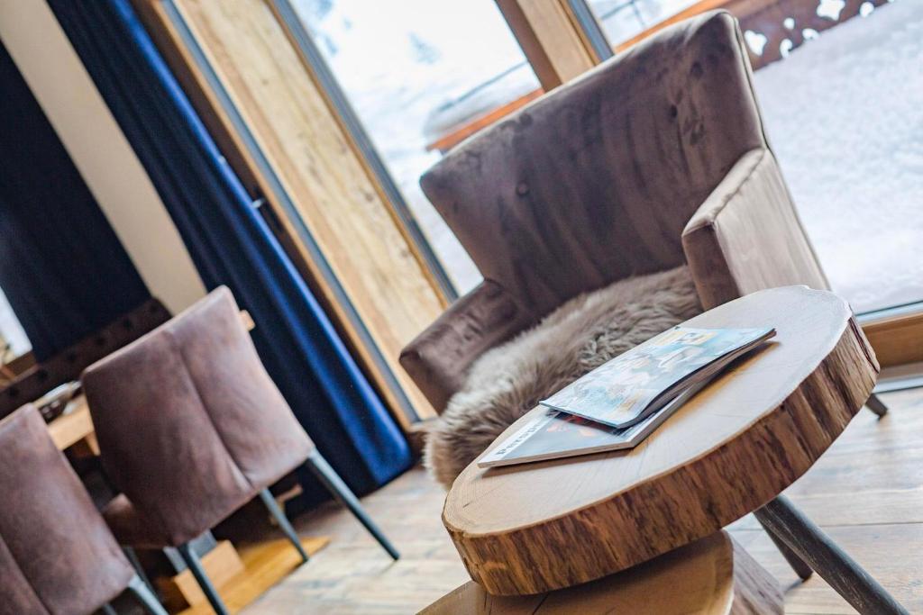 Posezení v ubytování Alpenchalet Prinsengut