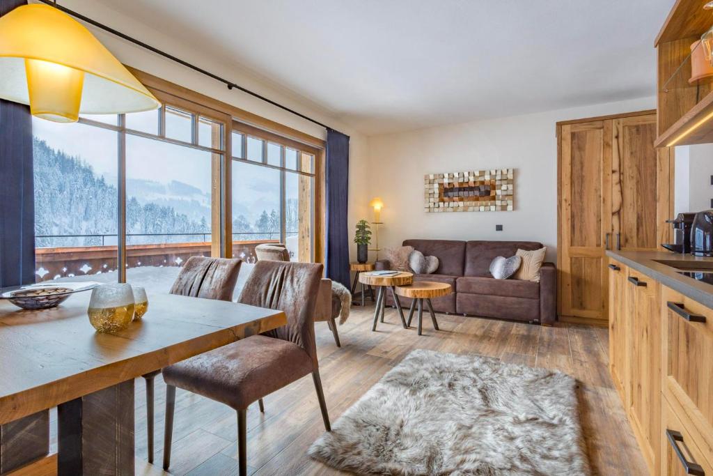 Posezení v ubytování Alpenchalet Prinsengut