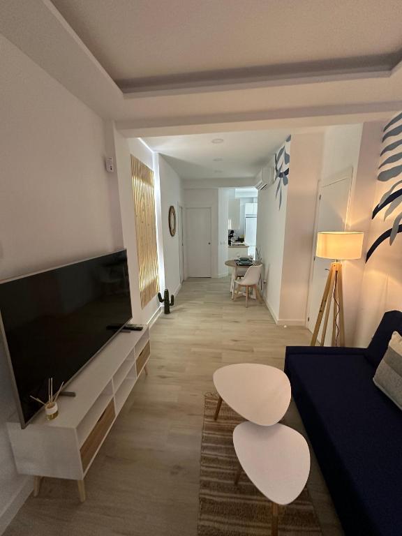 Una televisión o centro de entretenimiento en Apartamento Andalucía 33 Izquierda
