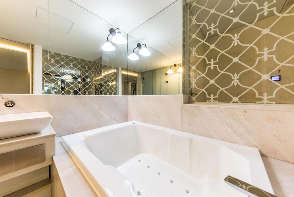 Koupelna v ubytování Hotel Cullinan Wangsimni