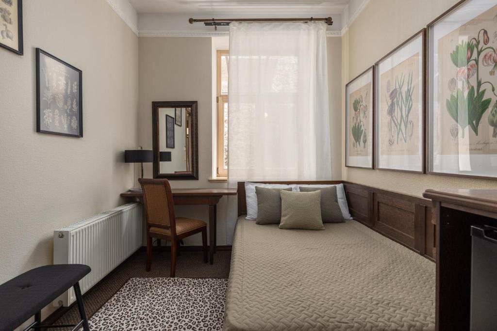 Posezení v ubytování M5 self-service Boutique Hotel