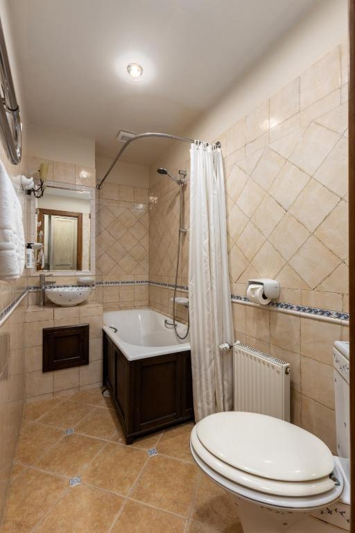 Koupelna v ubytování M5 self-service Boutique Hotel