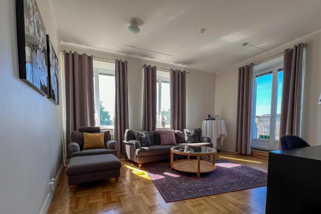 Posezení v ubytování Stadshotellet Kristinehamn