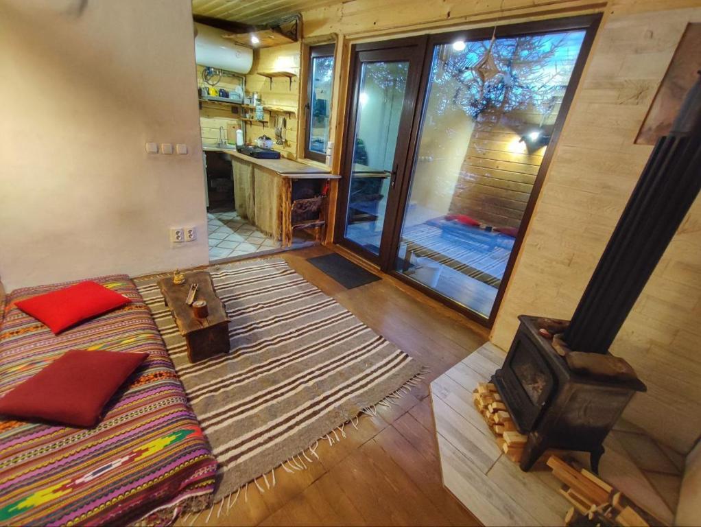 Postel nebo postele na pokoji v ubytování Eco glamping - Carpathians. Retreat hub Dzin Space