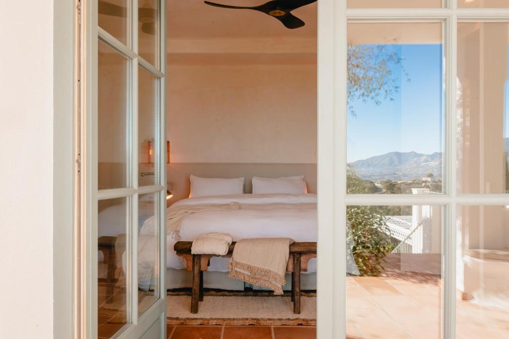 Nespecifikovaný výhled na hory nebo výhled na hory při pohledu z bed and breakfast