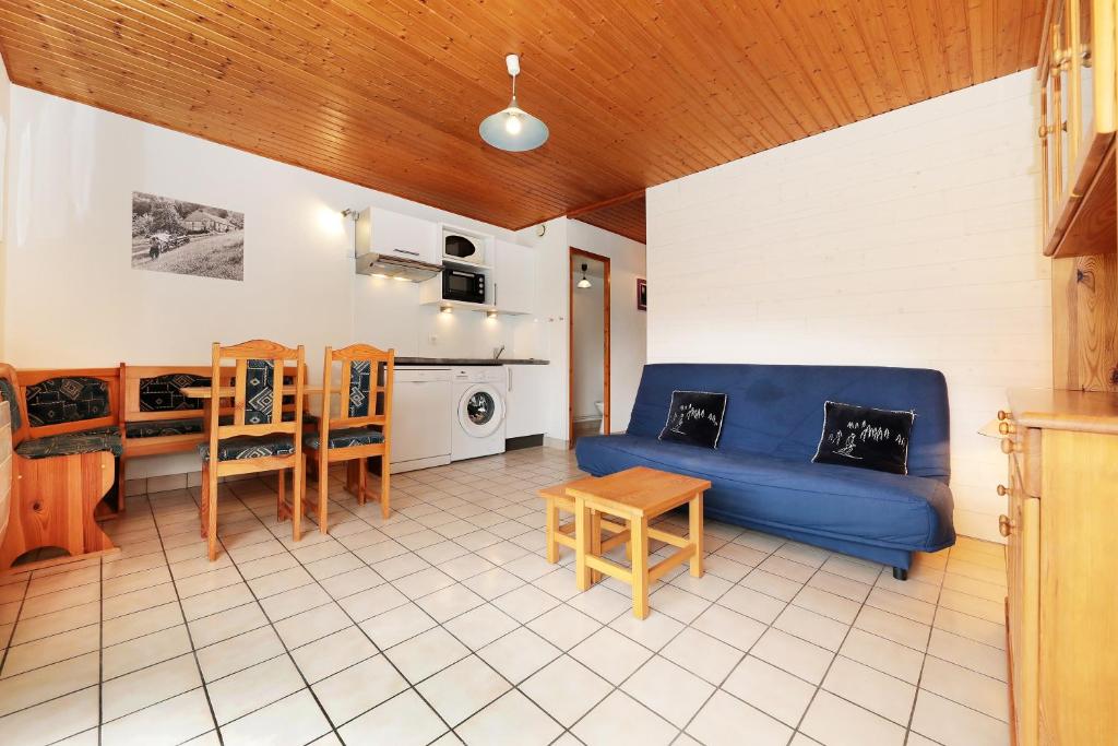 Χώρος καθιστικού στο Domaine des Chênes Rouges - Appt 3 étoiles pour 4p dans chalet