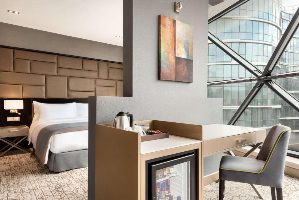 Posezení v ubytování Wyndham Grand Tbilisi