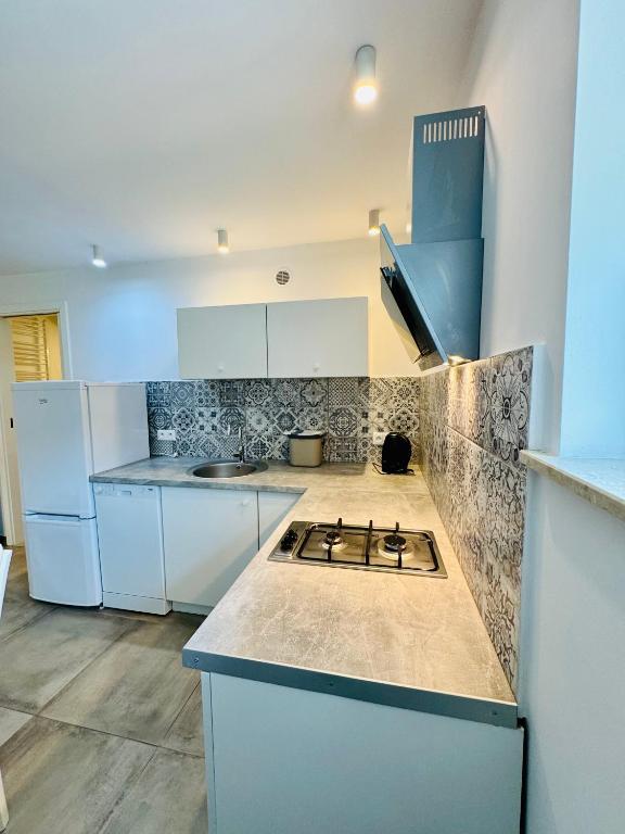 Kuchyňa alebo kuchynka v ubytovaní Design Apartments