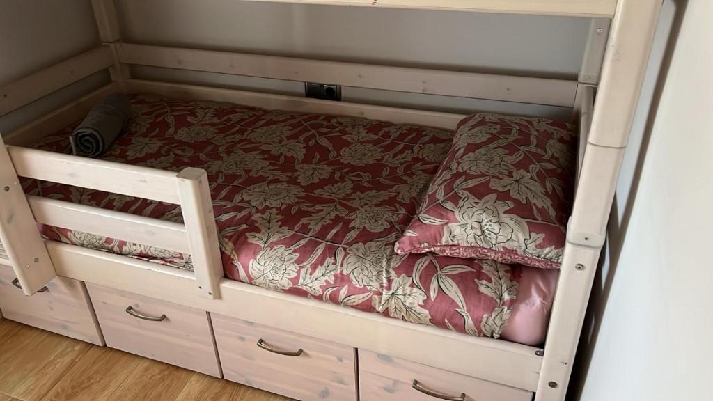 Posteľ alebo postele v izbe v ubytovaní Apartamento Primera Linea de Mar, Cunit