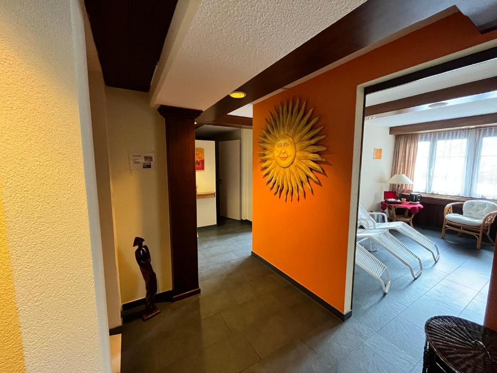 Posezení v ubytování Hotel Alfa Superieur - Leukerbad-Therme