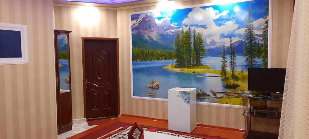 PanjakentにあるHotel Zarafshonの壁画