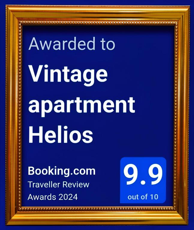 Certifikát, ocenenie alebo iný dokument vystavený v ubytovaní Vintage apartment Helios