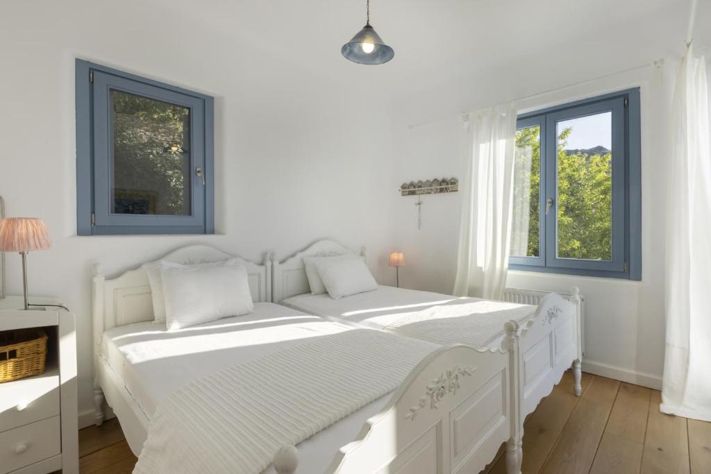 Posteľ alebo postele v izbe v ubytovaní Seaside luxury villa