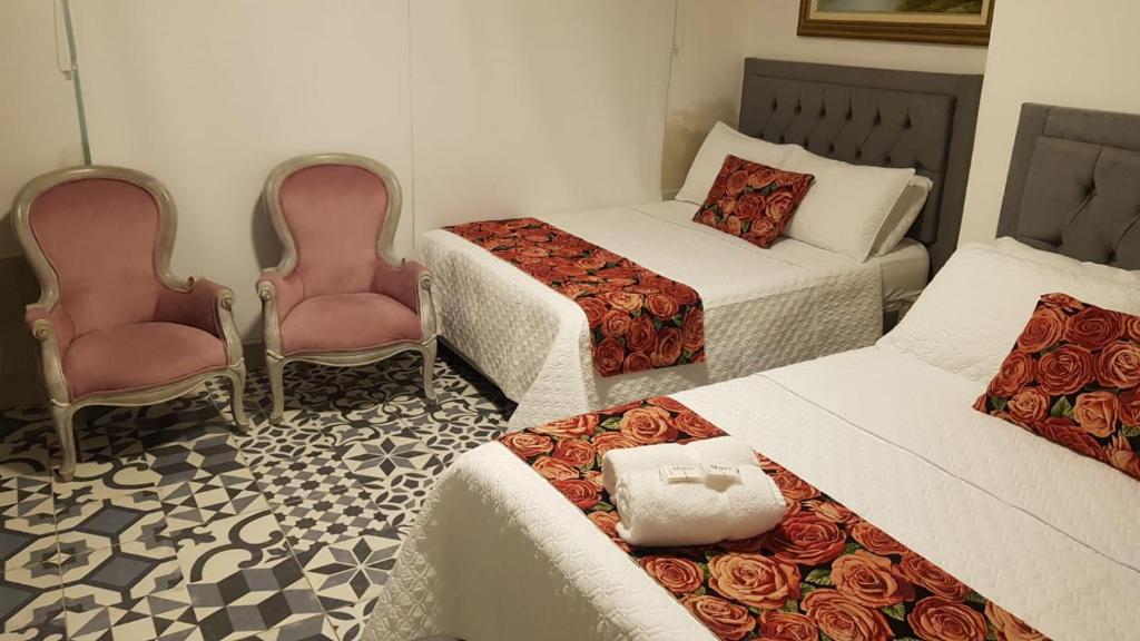 Postel nebo postele na pokoji v ubytování Hotel CastilloMar