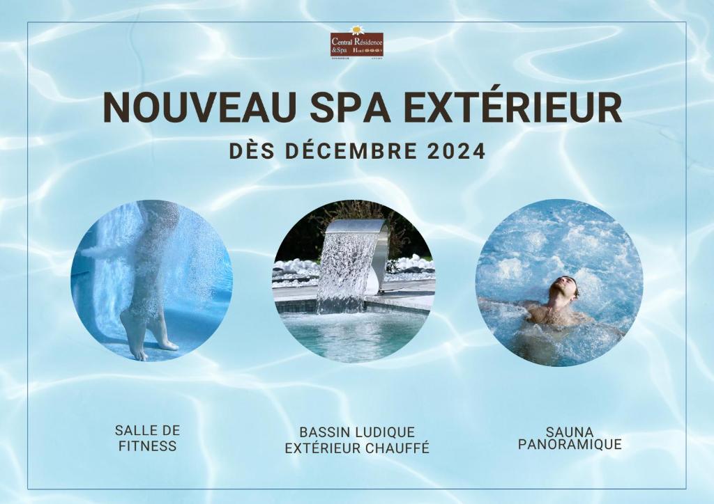 póster para la experiencia de spa de noviembre en Hotel Central Résidence, en Leysin