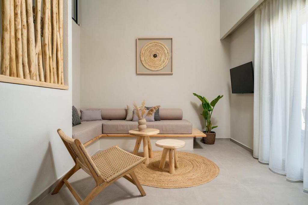 TV a/nebo společenská místnost v ubytování Amo Golden Suites