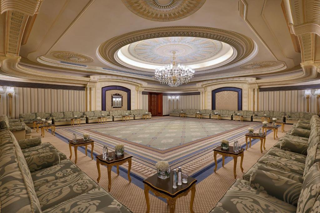 a rendering of a large room with chairs and a chandelier at The Ritz-Carlton Jeddah in Jeddah