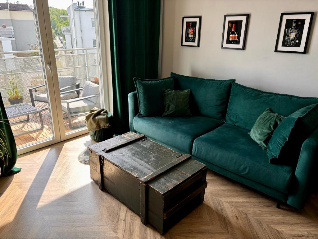 Χώρος καθιστικού στο Apartament Polanka